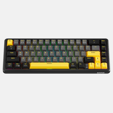 Marvo професионална геймърска механична клавиатура Professional Gaming Mechanical Keyboard Magma M40 KG964 - 8K, Magnetic Switch