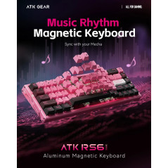 ATK професионална геймърска механична клавиатура Professional Gaming Mechanical Keyboard RS6 Ultra - 8K, TTC RGB Magneto [Linear