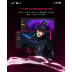 ATK професионална геймърска механична клавиатура Professional Gaming Mechanical Keyboard RS6 Ultra - 8K, TTC RGB Magneto [Linear