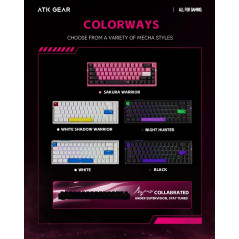 ATK професионална геймърска механична клавиатура Professional Gaming Mechanical Keyboard RS6 Ultra - 8K, TTC RGB Magneto [Linear