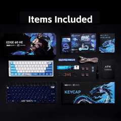 ATK професионална геймърска механична клавиатура Professional Gaming Mechanical Keyboard EDGE 60 HE Leviatan - 8K, TTC RGB Magne