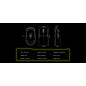 Scyrox професионална геймърска мишка V8 Yellow - Wireless Gaming Mouse - 8K Polling Rate