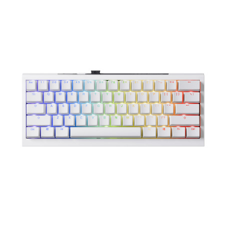 Ducky професионална геймърска механична клавиатура Professional Gaming Mechanical Keyboard One X Mini Wireless White - Ducky AI 