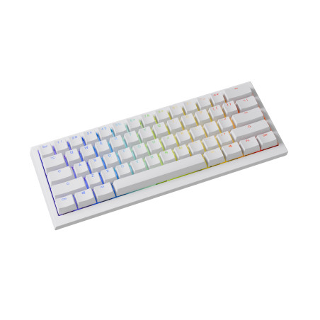 Ducky професионална геймърска механична клавиатура Professional Gaming Mechanical Keyboard One X Mini Wireless White - Ducky AI 