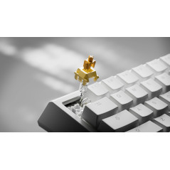 Ducky професионална геймърска механична клавиатура Professional Gaming Mechanical Keyboard One X Mini Wireless White - Ducky AI 