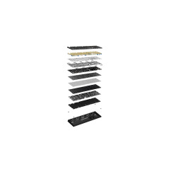 Ducky професионална геймърска механична клавиатура Professional Gaming Mechanical Keyboard One X Mini Wireless Black - Ducky AI 