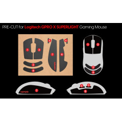 Pulsar лепенки за захват Supergrip Griptape Precut for G Pro X Superlight / G Pro X Superlight 2