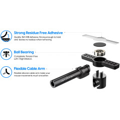 Pulsar бънджи за мишка Micro Bungee ES Single - Flexible Cable Arm, Ball Bearing