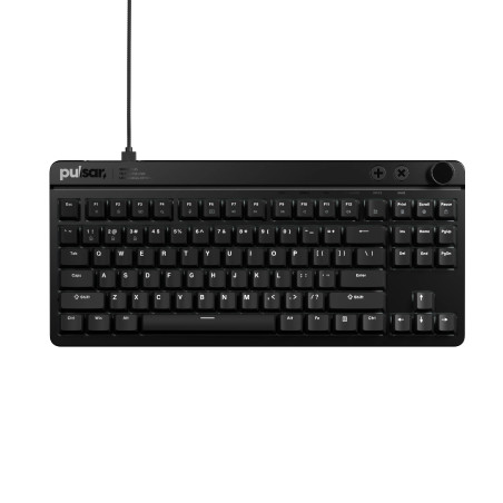 Pulsar професионална геймърска механична клавиатура Professional Gaming Mechanical Keyboard Xboard MS TKL ANSI Black - 8K, Cherr