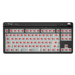 Pulsar професионална геймърска механична клавиатура Professional Gaming Mechanical Keyboard Xboard MS TKL ANSI Black - 8K, Cherr