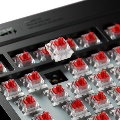 Pulsar професионална геймърска механична клавиатура Professional Gaming Mechanical Keyboard Xboard MS TKL ANSI Black - 8K, Cherr