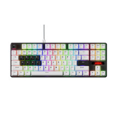 Pulsar професионална геймърска механична клавиатура Professional Gaming Mechanical Keyboard PCMK 2 HE TKL ANSI White - 8K, Gater