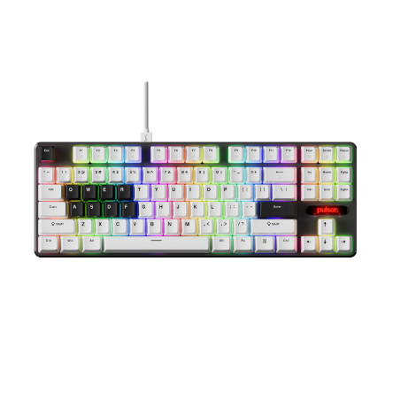 Pulsar професионална геймърска механична клавиатура Professional Gaming Mechanical Keyboard PCMK 2 HE TKL ANSI White - 8K, Gater