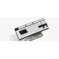 Pulsar професионална геймърска механична клавиатура Professional Gaming Mechanical Keyboard PCMK 2 HE TKL ANSI White - 8K, Gater