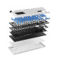 Pulsar професионална геймърска механична клавиатура Professional Gaming Mechanical Keyboard PCMK 2 HE TKL ANSI White - 8K, Gater