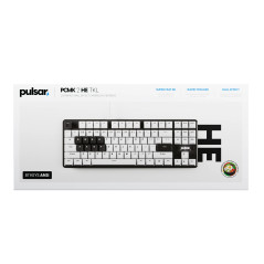 Pulsar професионална геймърска механична клавиатура Professional Gaming Mechanical Keyboard PCMK 2 HE TKL ANSI White - 8K, Gater