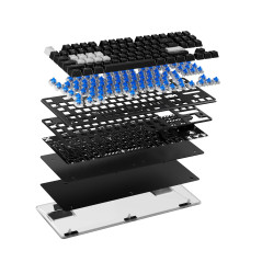 Pulsar професионална геймърска механична клавиатура Professional Gaming Mechanical Keyboard PCMK 2 HE TKL ANSI Black - 8K, Gater