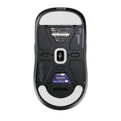 Pulsar професионална геймърска мишка Wireless Gaming Mouse X2A v3 eS Size1 Black 8K, OLED Display, Tournament Edition