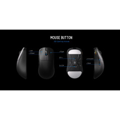 Lamzu професионална геймърска мишка INCA 8K - Wireless Gaming Mouse - Black