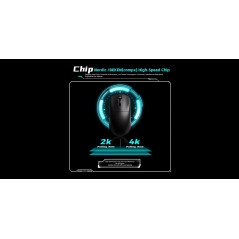 VXE професионална геймърска мишка Wireless Gaming Mouse Dragonfly R1 SE+ - Huano Blue Glow V2, White