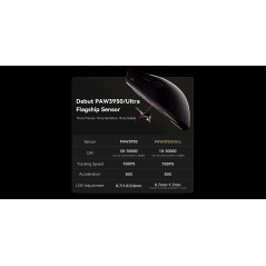 ATK професионална геймърска мишка Wireless Gaming Mouse X1 PRO - 8K, White