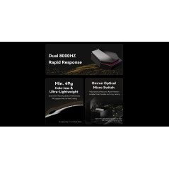 ATK професионална геймърска мишка Wireless Gaming Mouse X1 PRO - 8K, White