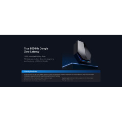 ATK професионална геймърска мишка Wireless Gaming Mouse F1 EXTREME LEVIATAN - 8K, Omron Optical Switches, Blue