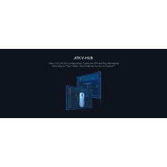 ATK професионална геймърска мишка Wireless Gaming Mouse F1 EXTREME LEVIATAN - 8K, Omron Optical Switches, Blue