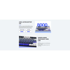 ATK професионална безжична геймърска механична клавиатура Wireless Professional Gaming Mechanical Keyboard - Z87 PRO Side Engrav