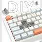 VGN професионална геймърска механична клавиатура Professional Gaming Mechanical Keyboard N75 RGB Jelly Orange - Power Silver Swi VGN професионална геймърска механична клавиатура Professional Gaming Mechanical Keyboard N75 RGB Jelly Orange - Power Silver Swi