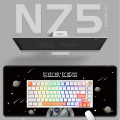 VGN професионална геймърска механична клавиатура Professional Gaming Mechanical Keyboard N75 RGB Caribbean Blue - Power Silver S