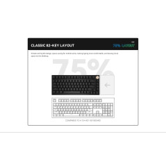 VGN професионална геймърска механична клавиатура Professional Gaming Mechanical Keyboard N75 RGB Caribbean Blue - Power Silver S