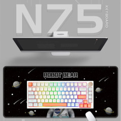 VGN професионална геймърска механична клавиатура Professional Gaming Mechanical Keyboard N75 RGB Caribbean Blue - Power Purple S