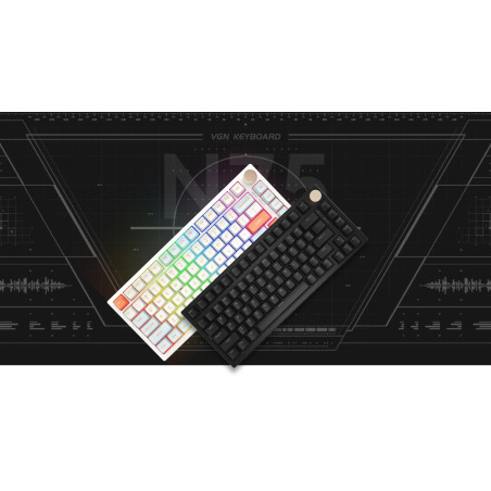 VGN безжична геймърска механична клавиатура Wireless Gaming Mechanical Keyboard - N75 PRO Caribbean Blue - Azure Switches [Linea