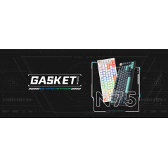 VGN безжична геймърска механична клавиатура Wireless Gaming Mechanical Keyboard - N75 PRO Caribbean Blue - Azure Switches [Linea