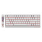 Madlions професионална геймърска механична клавиатура Professional Gaming Mechanical Keyboard MAD 68 R White- 8K, Kunlun Magneti