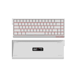 Madlions професионална геймърска механична клавиатура Professional Gaming Mechanical Keyboard MAD 68 R White- 8K, Kunlun Magneti