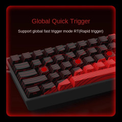 Madlions професионална геймърска механична клавиатура Professional Gaming Mechanical Keyboard MAD 68 R White- 8K, Kunlun Magneti