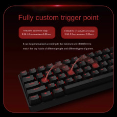 Madlions професионална геймърска механична клавиатура Professional Gaming Mechanical Keyboard FIRE 68 RGB - 8K, Gateron Dual-Rai