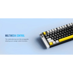 Lamzu професионална геймърска механична клавиатура Professional Gaming Mechanical Keyboard JET 75 - 8K, Magnetic Gateron Jade Sw