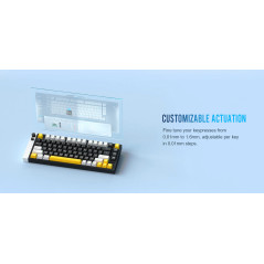Lamzu професионална геймърска механична клавиатура Professional Gaming Mechanical Keyboard JET 75 - 8K, Magnetic Gateron Jade Sw