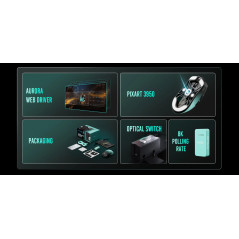 Lamzu професионална геймърска мишка MAYA X 8K - Wireless Gaming Mouse - Aimlabs Edition