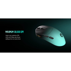 Lamzu професионална геймърска мишка MAYA X 8K - Wireless Gaming Mouse - Aimlabs Edition