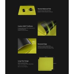 ATK професионален геймърски пад за мишка Gaming Mousepad 99G CARBON - Korean Polyurethane, 490 x 420 mm