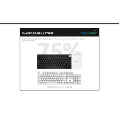 VGN безжична геймърска механична клавиатура Wireless Gaming Mechanical Keyboard - N75 PRO Jelly Orange - Azure Switches, RGB