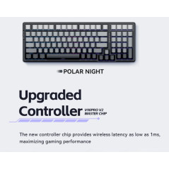 VGN безжична геймърска механична клавиатура Wireless Gaming Mechanical Keyboard - V98 PRO V2 Limited Black Glow - Kailh Arctic S
