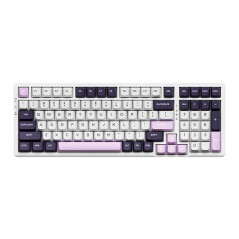 VGN безжична геймърска механична клавиатура Wireless Gaming Mechanical Keyboard - V98 PRO V2 Black Currant - Kailh Vaporwave Swi