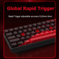 Madlions професионална геймърска механична клавиатура Professional Gaming Mechanical Keyboard MAD 68 HE Flagship - 8K, Magnetic 