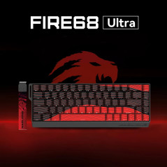 Madlions професионална геймърска механична клавиатура Professional Gaming Mechanical Keyboard FIRE 68 ULTRA - 8K, Gateron Magnet