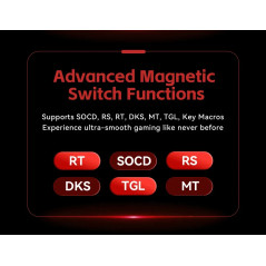 Madlions професионална геймърска механична клавиатура Professional Gaming Mechanical Keyboard FIRE 68 ULTRA - 8K, Gateron Magnet